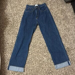 Abercrombie & Fitch 26/2 High Rise 90s Relaxed Jean with Cuff